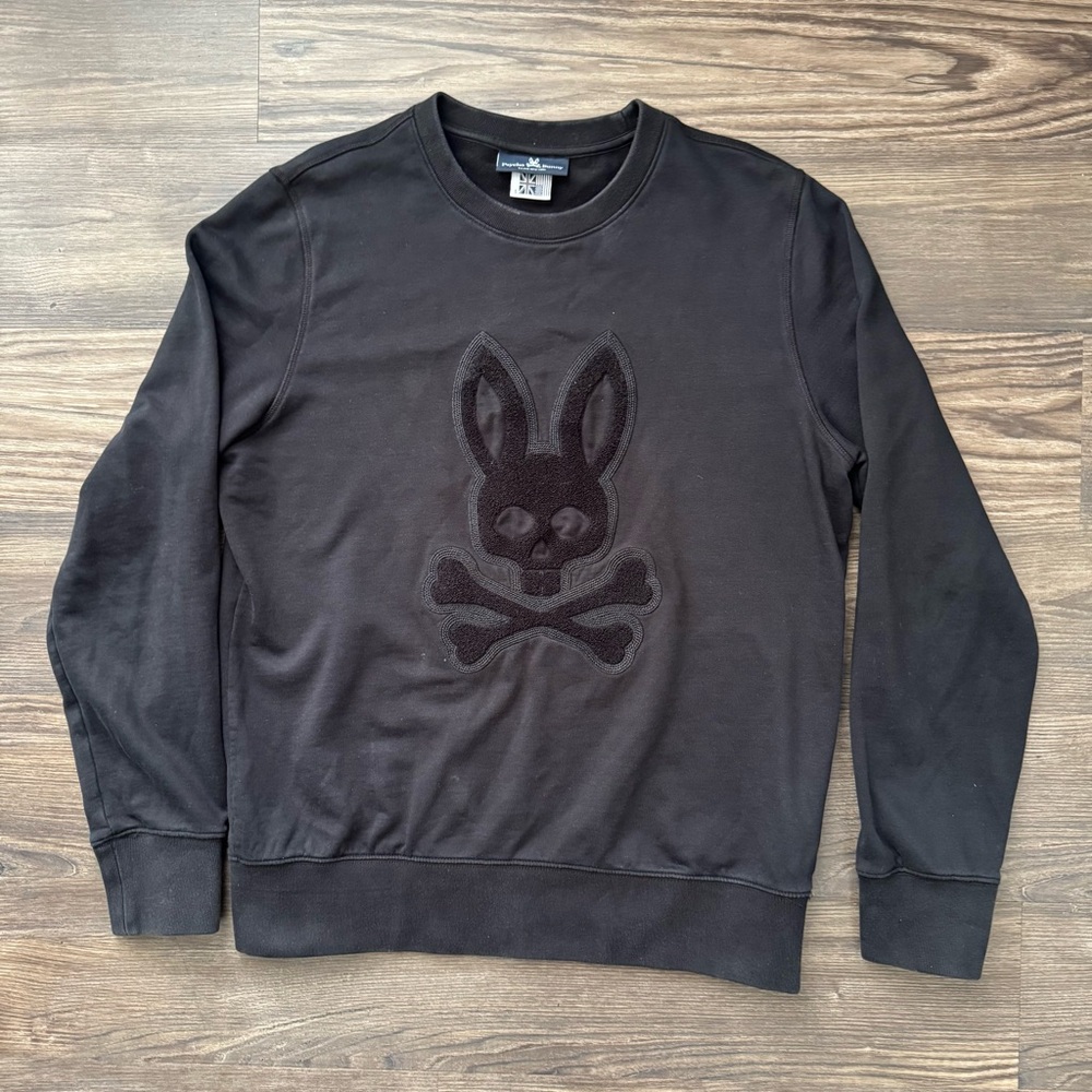 Psycho Bunny Black Crewneck Sweater